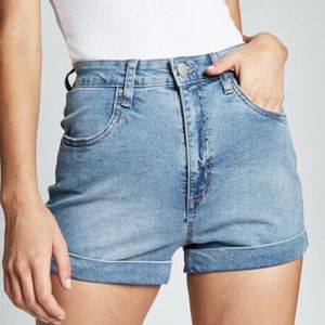 Cotton On High Rise Classic Cuffed Denim Shorts 4